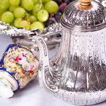 Load image into Gallery viewer, Antique Solid Silver Coffee Pot with Abercorn Pattern - Robert Garrard 1866