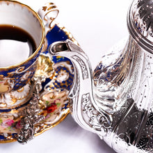 Load image into Gallery viewer, Antique Solid Silver Coffee Pot with Abercorn Pattern - Robert Garrard 1866