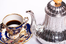 Load image into Gallery viewer, Antique Solid Silver Coffee Pot with Abercorn Pattern - Robert Garrard 1866