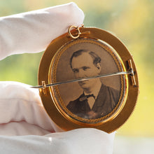 Load image into Gallery viewer, Magnificent Large Antique Victorian 18K Gold Cameo Brooch Pendant Locket - c.1860