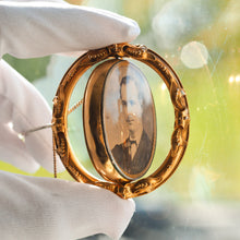 Load image into Gallery viewer, Magnificent Large Antique Victorian 18K Gold Cameo Brooch Pendant Locket - c.1860