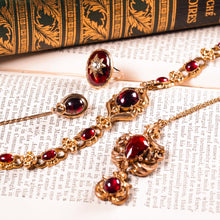 Load image into Gallery viewer, Magnificent Antique Victorian 18ct Gold Garnet Cabochon Necklace - c.1840
