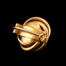 Load image into Gallery viewer, Antique Victorian 18ct Gold Star Blue Enamel Pearl Brooch Pin - c.1880