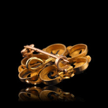 Load image into Gallery viewer, Antique Victorian French Diamond Pendant Necklace/Brooch 18ct Gold Floral Acanthus Design - 19th C.