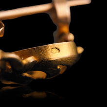 Load image into Gallery viewer, Antique Victorian French Diamond Pendant Necklace/Brooch 18ct Gold Floral Acanthus Design - 19th C.