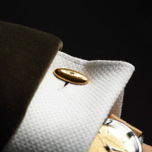 Load image into Gallery viewer, Antique Victorian 14ct Gold Cufflinks with Rose Cut Diamond - c.1890