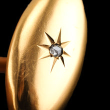 Load image into Gallery viewer, Antique Victorian 14ct Gold Cufflinks with Rose Cut Diamond - c.1890