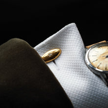 Load image into Gallery viewer, Antique Victorian 14ct Gold Cufflinks with Rose Cut Diamond - c.1890