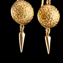 Load image into Gallery viewer, Majestic Pair of Antique Victorian 18ct Gold Earrings Etruscan Style - c.1880
