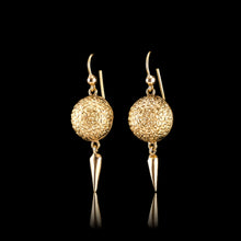 Load image into Gallery viewer, Majestic Pair of Antique Victorian 18ct Gold Earrings Etruscan Style - c.1880