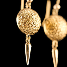 Load image into Gallery viewer, Majestic Pair of Antique Victorian 18ct Gold Earrings Etruscan Style - c.1880