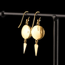 Load image into Gallery viewer, Majestic Pair of Antique Victorian 18ct Gold Earrings Etruscan Style - c.1880