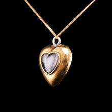 Load image into Gallery viewer, Antique Victorian 18ct Gold Heart Shaped Charm Pendant with Pearl - c.1890