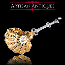 Load image into Gallery viewer, Antique Victorian Sterling Silver Sugar Spoon Oyster Shell Design - George Fox 1867