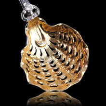Load image into Gallery viewer, Antique Victorian Sterling Silver Sugar Spoon Oyster Shell Design - George Fox 1867