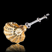 Load image into Gallery viewer, Antique Victorian Sterling Silver Sugar Spoon Oyster Shell Design - George Fox 1867