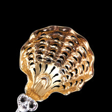Load image into Gallery viewer, Antique Victorian Sterling Silver Sugar Spoon Oyster Shell Design - George Fox 1867