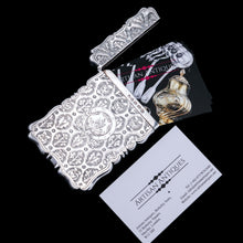 Load image into Gallery viewer, Antique Victorian Sterling Silver Card Case/Wallet with Thistle, Shamrock, Rose Pattern - Alfred Taylor 1861