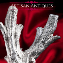 Load image into Gallery viewer, Antique Victorian Solid Silver Naturalistic Cutlery Rests/Holders - Edinburgh 19th c.