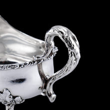 Load image into Gallery viewer, Rare Antique Victorian Sterling Silver Naturalistic Sauce Boat with Fabulous Acorn Design - London 1881