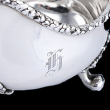 Load image into Gallery viewer, Rare Antique Victorian Sterling Silver Naturalistic Sauce Boat with Fabulous Acorn Design - London 1881