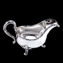 Load image into Gallery viewer, Rare Antique Victorian Sterling Silver Naturalistic Sauce Boat with Fabulous Acorn Design - London 1881