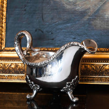 Load image into Gallery viewer, Rare Antique Victorian Sterling Silver Naturalistic Sauce Boat with Fabulous Acorn Design - London 1881