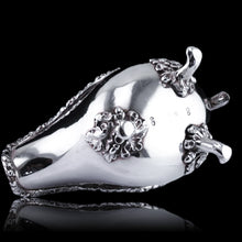 Load image into Gallery viewer, Rare Antique Victorian Sterling Silver Naturalistic Sauce Boat with Fabulous Acorn Design - London 1881
