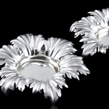 Load image into Gallery viewer, Antique Victorian Solid Silver Salts/Small Dishes with Fabulous Foliate Chasing - Barnards 1840.