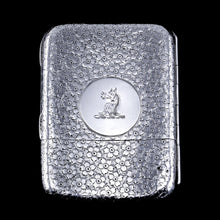 Load image into Gallery viewer, Antique Victorian Solid Silver Cigarette Case with Unusual Opening Mechanism - Birmingham 1886