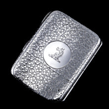 Load image into Gallery viewer, Antique Victorian Solid Silver Cigarette Case with Unusual Opening Mechanism - Birmingham 1886