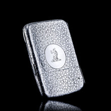 Load image into Gallery viewer, Antique Victorian Solid Silver Cigarette Case with Unusual Opening Mechanism - Birmingham 1886