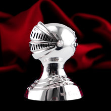 Load image into Gallery viewer, Antique Victorian Solid Silver Salt/Pepperette "Knight's Head" Figural Novelty Design - George Unite 1895