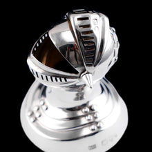 Load image into Gallery viewer, Antique Victorian Solid Silver Salt/Pepperette "Knight's Head" Figural Novelty Design - George Unite 1895