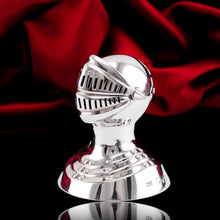 Load image into Gallery viewer, Antique Victorian Solid Silver Salt/Pepperette "Knight's Head" Figural Novelty Design - George Unite 1895