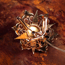 Load image into Gallery viewer, Antique Victorian 18ct Gold Diamond Pearl Star Necklace/Pendant/Brooch - c.1890