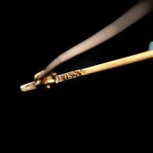 Load image into Gallery viewer, A Spectacular Chalcedony & Diamond 15ct Gold Brooch with Translucent Flower Design - 20th C.