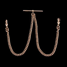 Load image into Gallery viewer, Antique 9ct Gold Albert Chain with T Bar 41cm 29.9g - Birmingham c.1910