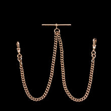 Load image into Gallery viewer, Antique 9ct Gold Albert Chain with T Bar 41cm 29.9g - Birmingham c.1910