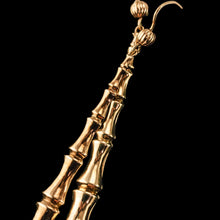 Load image into Gallery viewer, Antique Bamboo Design Earrings 9K Gold - c.1920