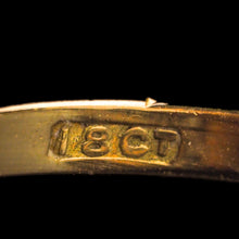 Load image into Gallery viewer, Antique Edwardian 18K Gold Amethyst & Pearl Ring Emerald Cut - c.1900