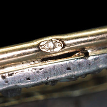 Load image into Gallery viewer, Antique French Ruby, Emerald, Diamond Pearl Crown Coronet Brooch 18K Gold c.1900