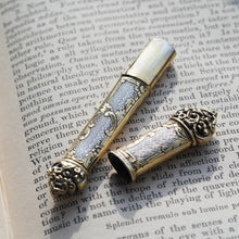 Load image into Gallery viewer, Antique French Silver Etui Parcel Gilt Fine Engravings & Engine Turning - 19th C.