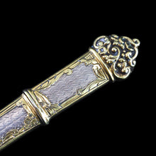 Load image into Gallery viewer, Antique French Silver Etui Parcel Gilt Fine Engravings & Engine Turning - 19th C.