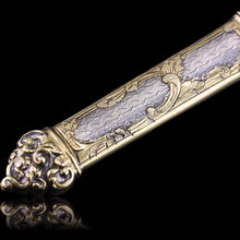 Load image into Gallery viewer, Antique French Silver Etui Parcel Gilt Fine Engravings & Engine Turning - 19th C.