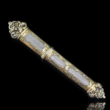 Load image into Gallery viewer, Antique French Silver Etui Parcel Gilt Fine Engravings & Engine Turning - 19th C.