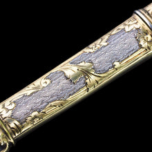 Load image into Gallery viewer, Antique French Silver Etui Parcel Gilt Fine Engravings & Engine Turning - 19th C.