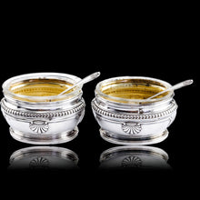 Load image into Gallery viewer, Antique French Solid Silver Salt Cellar Pair - Louis Coignet c.1890