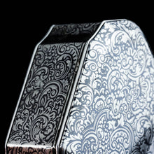 Load image into Gallery viewer, Antique French Solid Silver Niello Table Snuff Box - c.1880