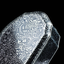 Load image into Gallery viewer, Antique French Solid Silver Niello Table Snuff Box - c.1880